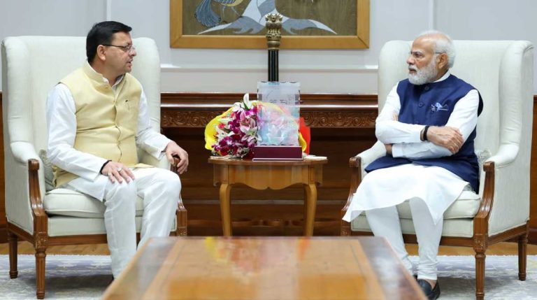 सीएम धामी ने की प्रधानमंत्री नरेंद्र मोदी से शिष्टाचार भेंट, इस कार्यक्रम के लिए किया आमन्त्रित…
