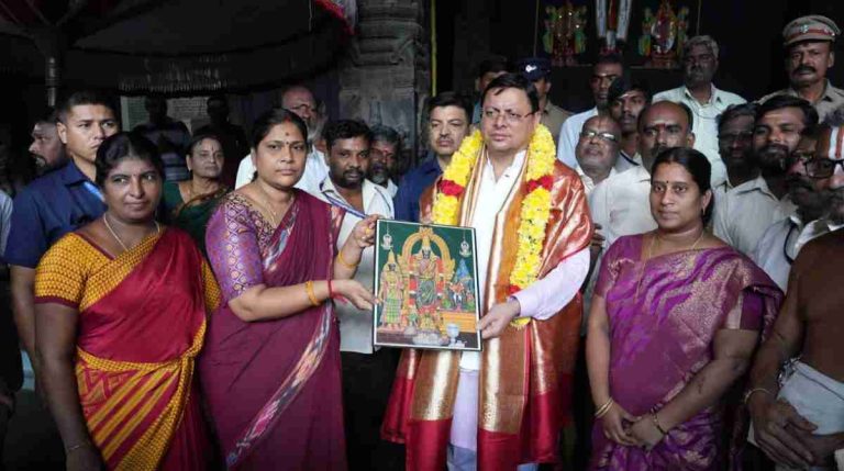 Uttarakhand News: चेन्नई पहुंचे सीएम धामी, पार्थसारथी मंदिर में की पूजा…