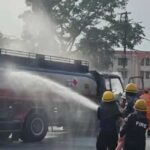 प्रेमनगर में बीच सड़क पर पेट्रोल से भरे टैंकर में लगी आग…