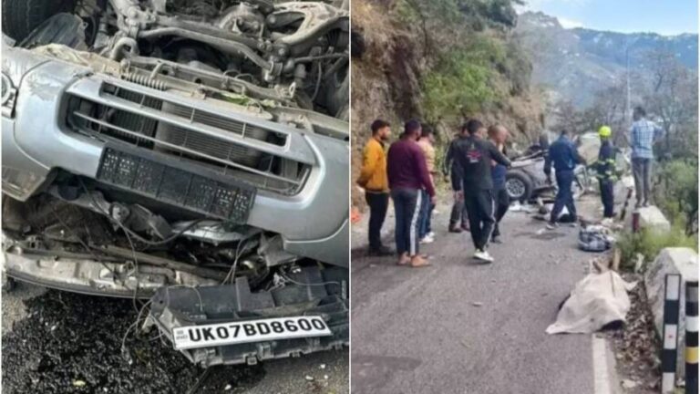 हादसा: मसूरी में दर्दनाक कार हादसा, पांच लोगों की दर्दनाक मौत…