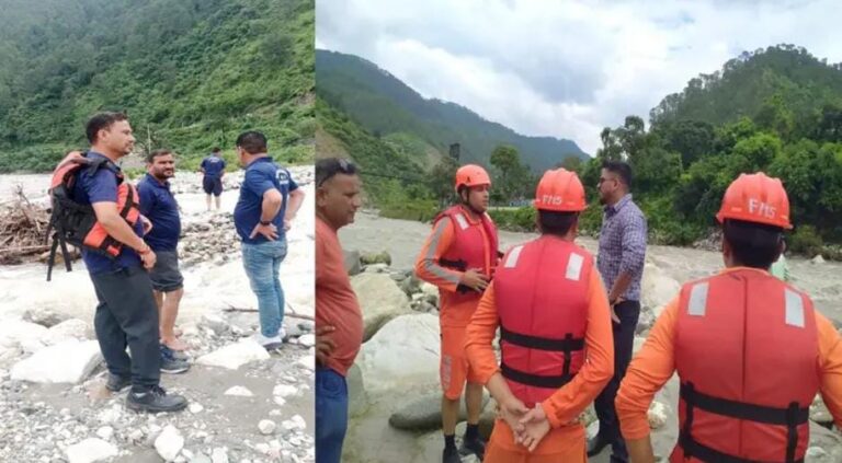बिग ब्रेकिंग: भागीरथी मे बहा महिला और बच्चा, टीम रवाना…