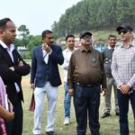 कत्यूर महोत्सव स्थल का दर्जा राज्य मंत्री व जिलाधिकारी ने किया संयुक्त निरीक्षण